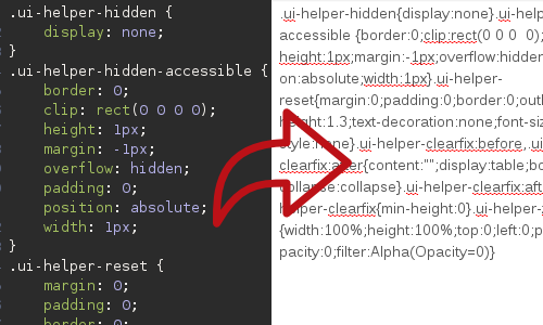 Minify the CSS and JS codes